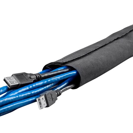 Monoprice Multifilament Wrap w/Hook & Loop Fastener_ 45mm Diameter_ 20 Feet Long 21839
